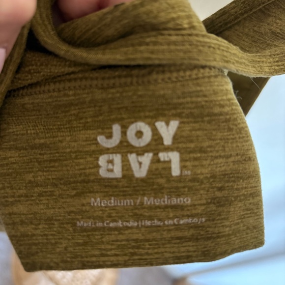 JoyLab Khaki Racerback Top - Picture 2 of 3